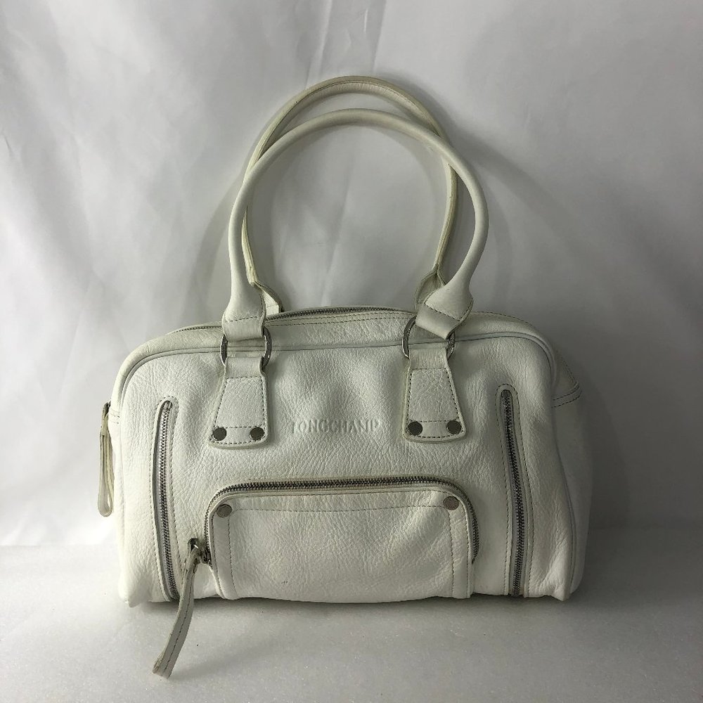 Longchamp White Shoulder Bag